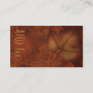 Carte De Visite Feuille d'automne