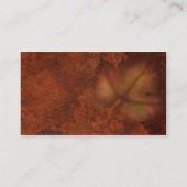 Carte De Visite Feuille d'automne (Dos)