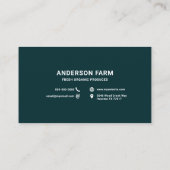 Carte De Visite Feuille de blé - Fermier (Dos)