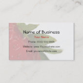 Carte De Visite Feuille de fraise avec la raison sociale (Dos)