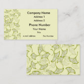 Carte De Visite Feuille de Ginkgo (Devant / Derrière)