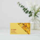 Carte De Visite Feuille de ginkgo biloba (Debout devant)