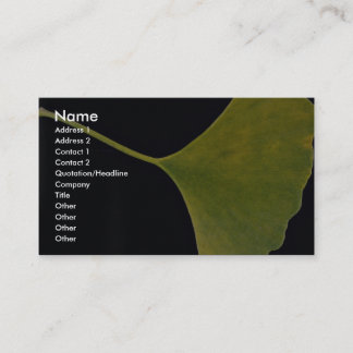 Carte De Visite Feuille de inspiration de Ginkgo