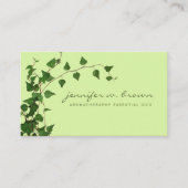 Carte De Visite Feuille de Plante de lierre vert herbe (Devant)