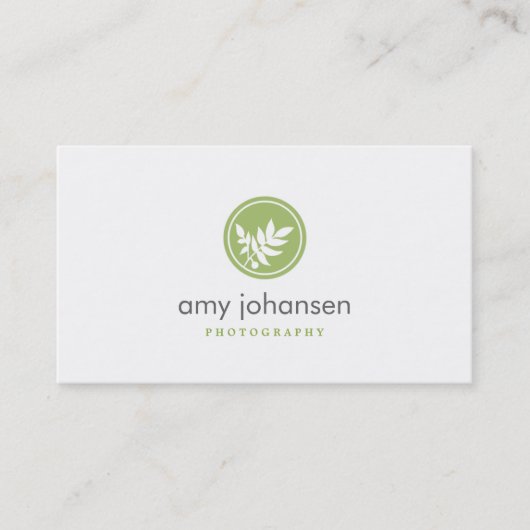 Carte de visite Feuille de Posh (Devant)