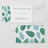 Carte De Visite Feuille de ressort d'amusement (Devant / Derrière)