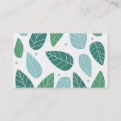 Carte De Visite Feuille de ressort d'amusement (Dos)