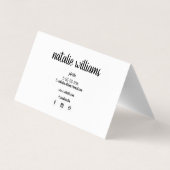 Carte De Visite Feuille de soin d'extension de cil (Dos)