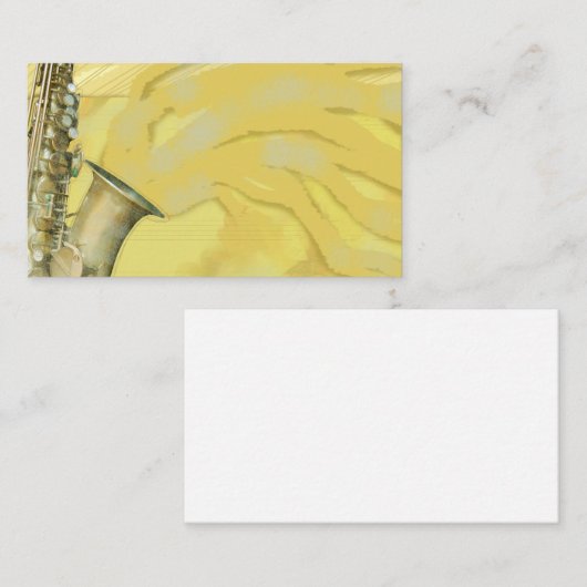 Carte De Visite Feuille de son (Devant / Derrière)