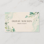 Carte De Visite Feuille de verdure (Devant)
