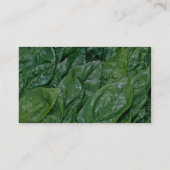 Carte De Visite Feuille d'épinards (Dos)