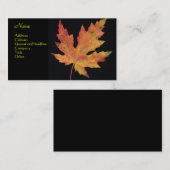 Carte De Visite Feuille d'érable (Devant / Derrière)