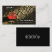 Carte De Visite Feuille d'érable du Canada (Devant / Derrière)