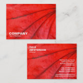 Carte De Visite Feuille d'érable japonaise (Devant / Derrière)