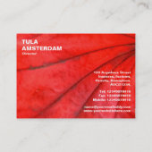 Carte De Visite Feuille d'érable japonaise (Dos)