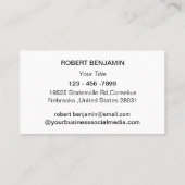 Carte De Visite Feuille d'érable moderne  (Dos)