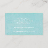 Carte De Visite Feuille d'eucalyptus d'aquarelle d'Aromatherapist (Dos)