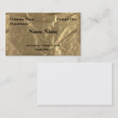 Carte De Visite Feuille d'or (Devant / Derrière)