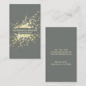 Carte De Visite Feuille d'or (Devant / Derrière)