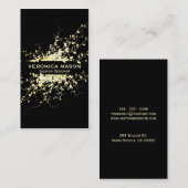 Carte De Visite Feuille d'or (Devant / Derrière)