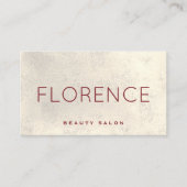 Carte De Visite feuille d'or (Devant)