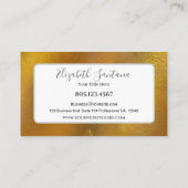 Carte De Visite Feuille d'or luxueuse (Dos)