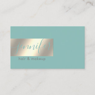 Carte De Visite Feuille d'or professionnelle minimaliste