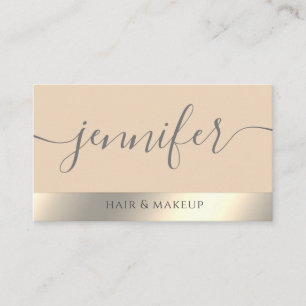 Carte De Visite Feuille d'or professionnelle minimaliste