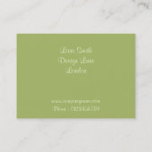 Carte De Visite Feuille floral (Dos)