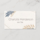 Carte de visite Feuille minimal (Devant)