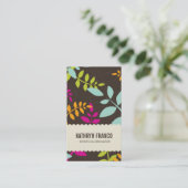 CARTE DE VISITE :: feuille moderne 2P (Debout devant)