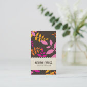 CARTE DE VISITE :: feuille moderne 6P (Debout devant)