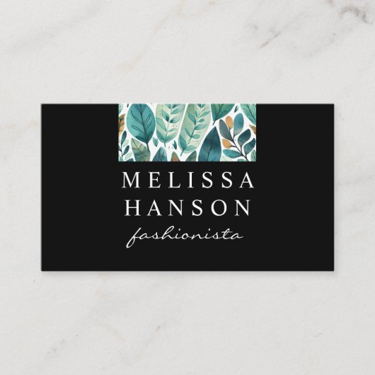 Carte De Visite Feuille | Nature (Devant)