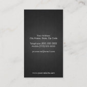 Carte De Visite Feuille noire (Dos)