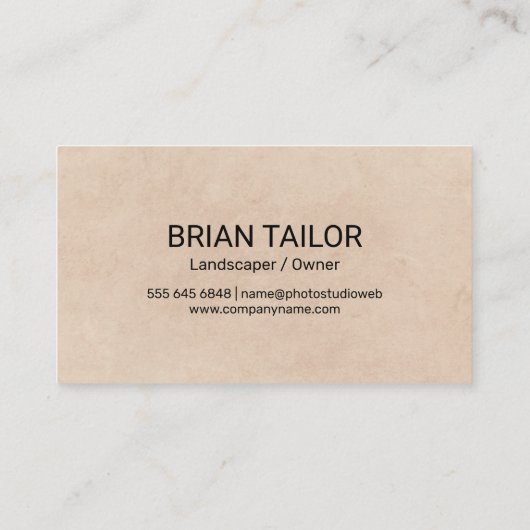 Carte De Visite Feuille pouce verte | Jardinage | Paysage (Dos)