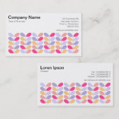 Carte De Visite Feuille rétro 01 (Devant / Derrière)