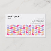 Carte De Visite Feuille rétro 01 (Dos)