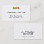 Carte De Visite Feuille tricolore (Devant / Derrière)