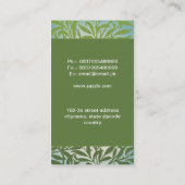 carte de visite feuille vert (Dos)