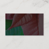 Carte De Visite Feuille vert et rouge (Dos)