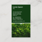 Carte De Visite Feuille - vert-foncé (Dos)