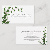 Carte De Visite Feuille verte du Plante Ivy (Devant / Derrière)