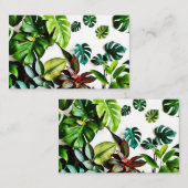 Carte De Visite feuilles à motifs complexes (Devant / Derrière)