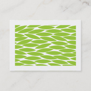 Carte De Visite Feuilles Abstraites (Bordées) - Vert Martien