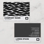 Carte De Visite Feuilles Abstraits (Devant / Derrière)