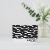 Carte De Visite Feuilles Abstraits (Debout devant)