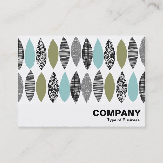 Carte De Visite Feuilles Abstraits - Feuilles texturés 01 (Devant)