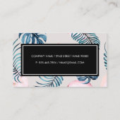 Carte De Visite Feuilles Apple et Monstera (Dos)