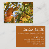 Carte De Visite Feuilles automnales Feuilles d'automne Feuilles Sk (Devant / Derrière)