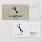 Carte De Visite Feuilles avec dividers (tissu texturé) (Devant / Derrière)